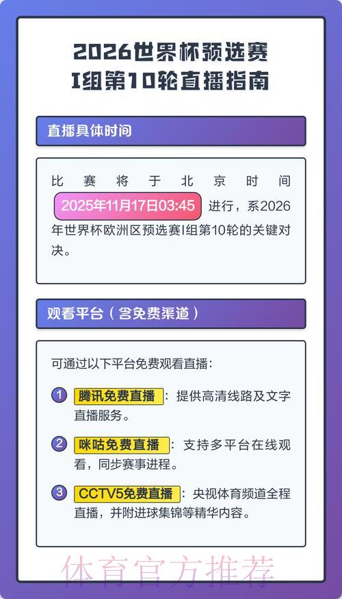 2026年世界杯赛事在线直播平台精选推荐 2026年世界杯赛事在线直播平台精选推荐